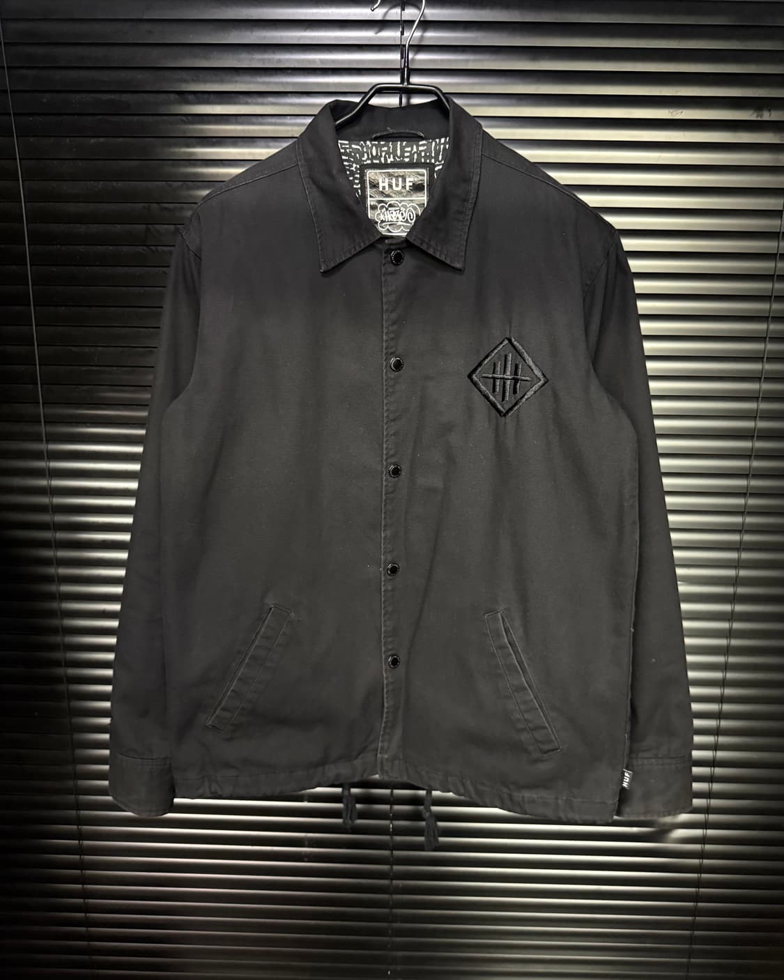 HUF 허프 헤이즈 콜라보 코치 자켓 블랙 카라 워크 자켓 스트릿 S 상품이미지3