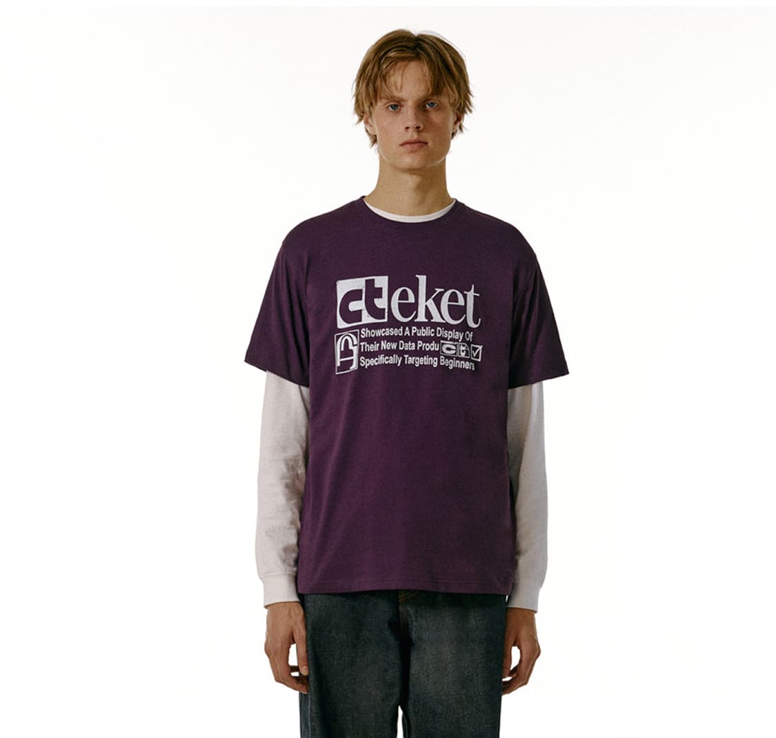 테켓 플랜티 반팔티 Plan Tee _Purple M 상품이미지1