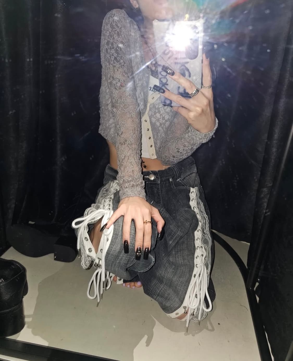 더미스테리어스호텔 빈티지 리워크 데님 상품이미지3