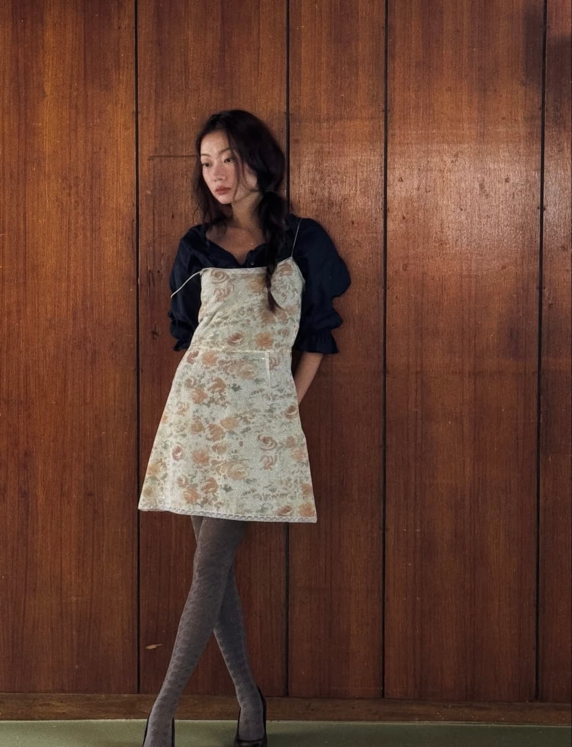 VIA 비아플레인 민주 플로럴 미니 원피스 상품이미지2