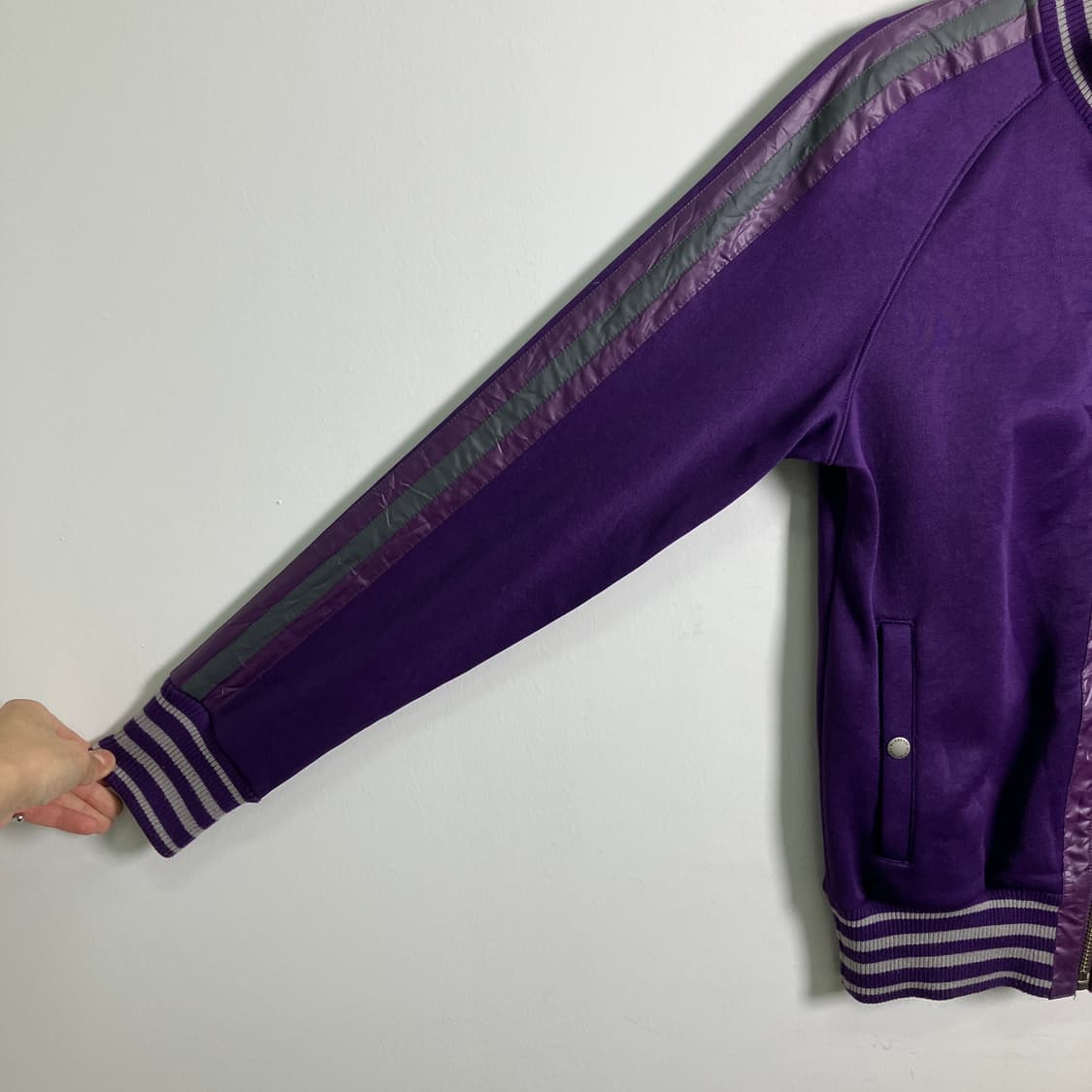 버버리 블랙라벨 퍼플 트랙 자켓 상품이미지7