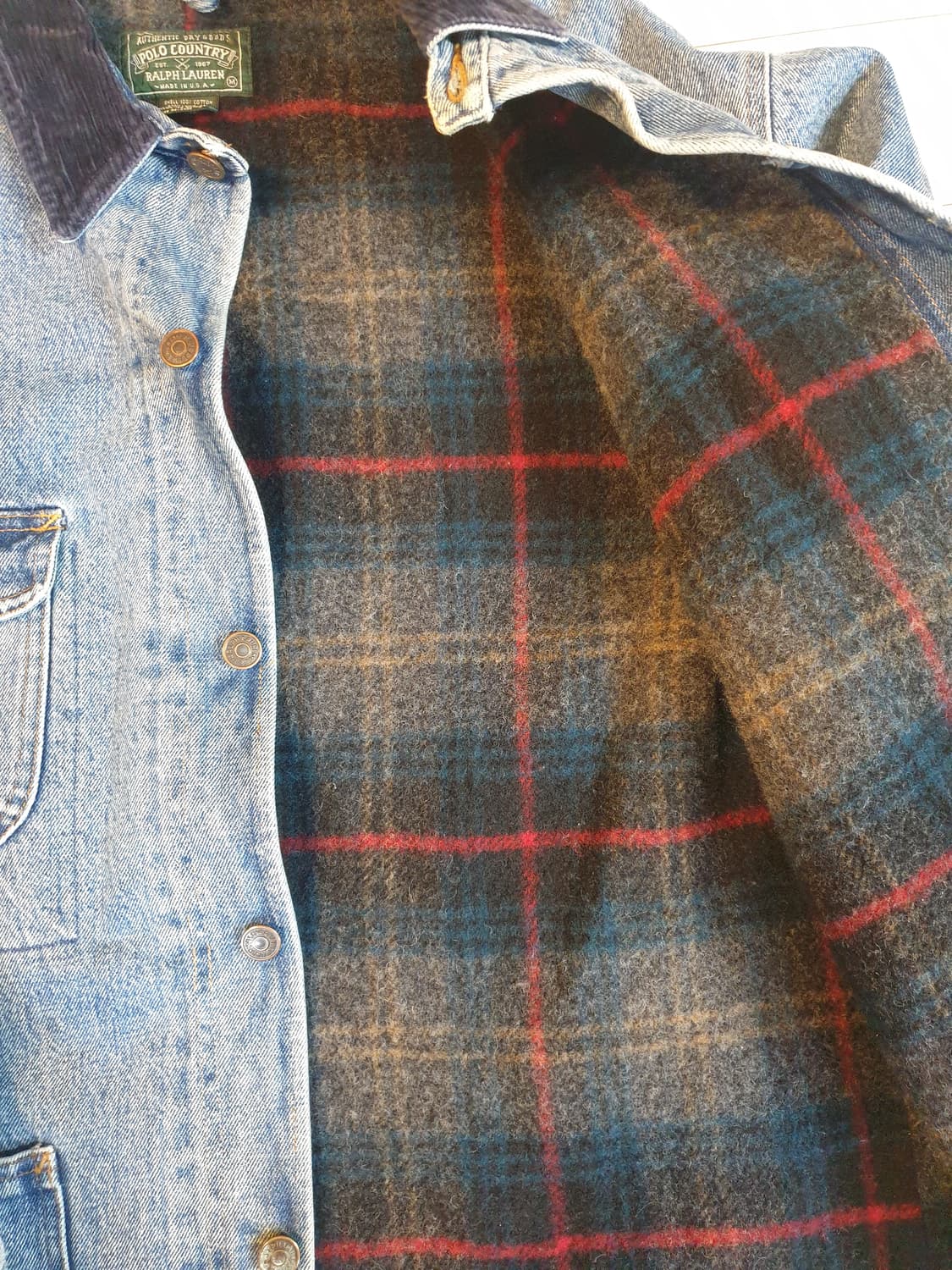 90s 폴로 컨트리 데님 초어자켓 M 상품이미지3
