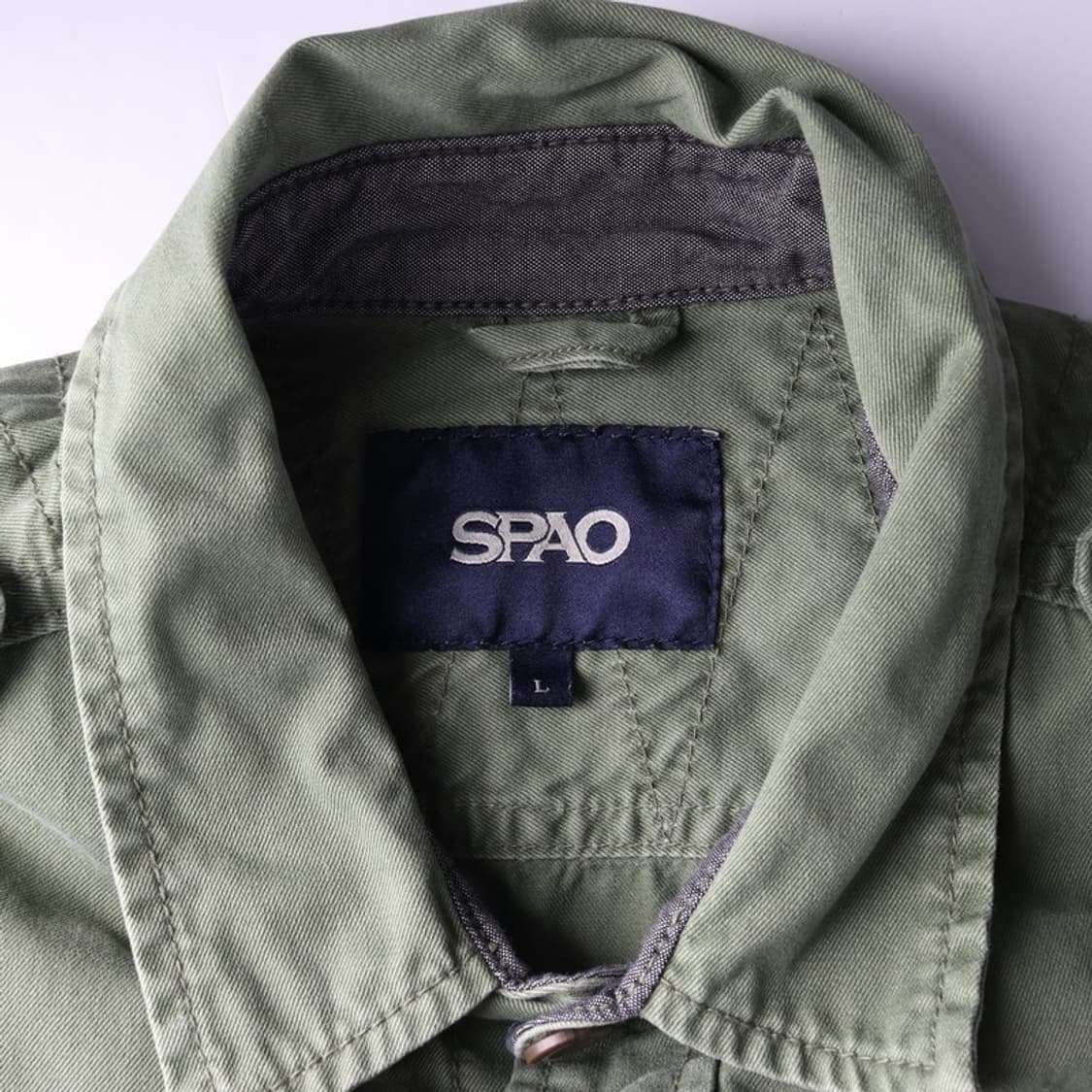 SPAO 워크웨어 투포켓 밀리터리 셔츠 L 상품이미지5