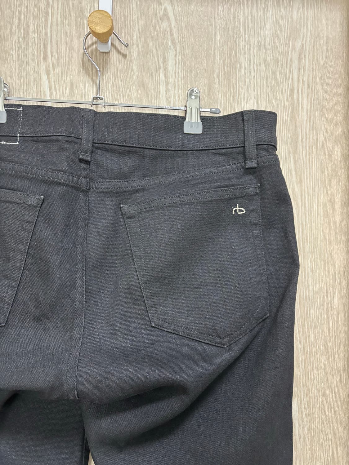 rag&bone 랙앤본 Fit2 슬림레그 데님팬츠32"/블랙 상품이미지1