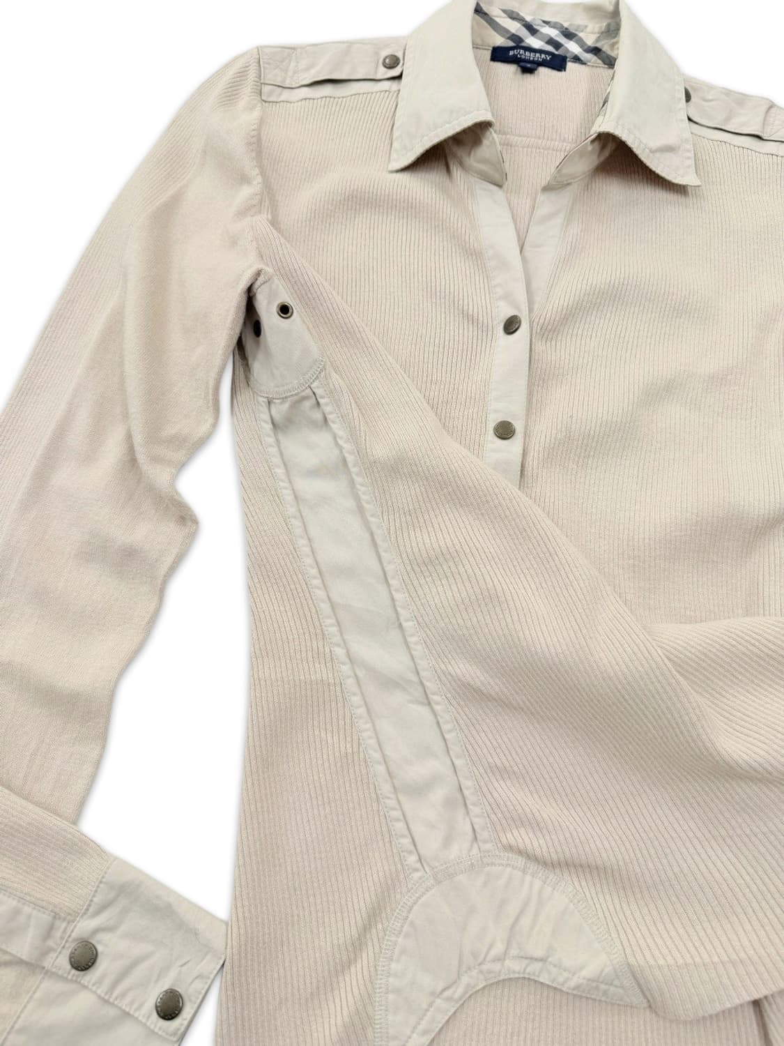 빈티지 버버리 아이보리 셔츠 니트 상품이미지6