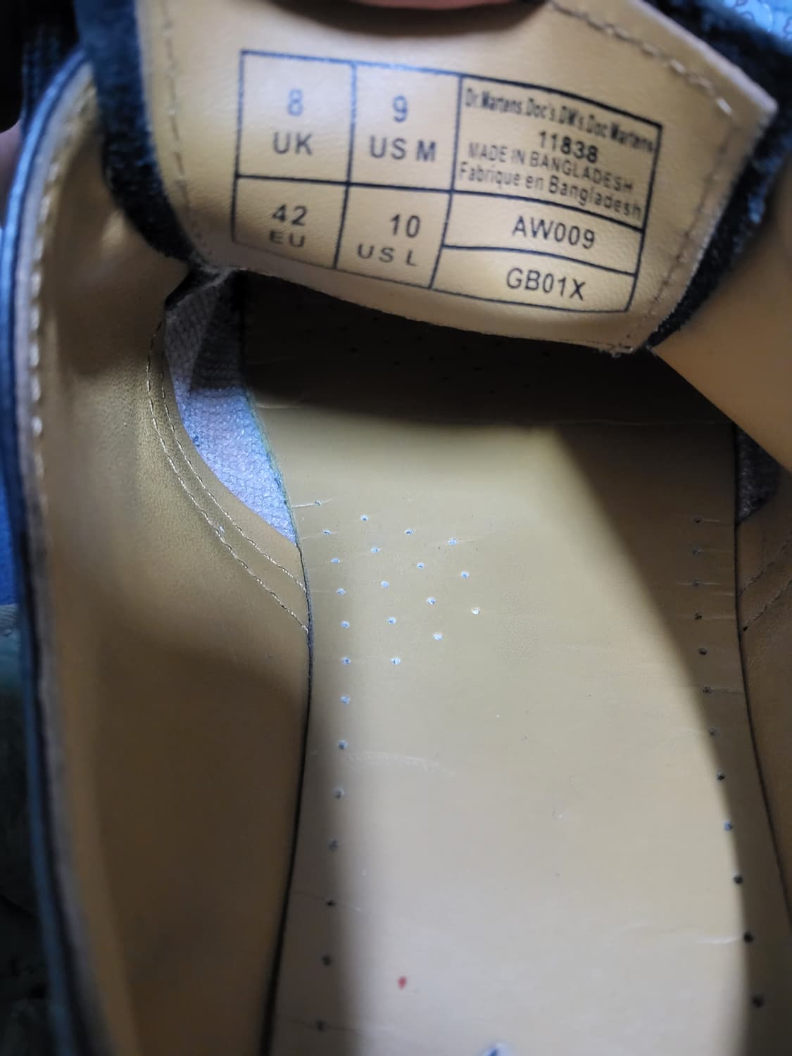 닥터마틴1461 모델 3홀 270 사이즈 상품이미지2