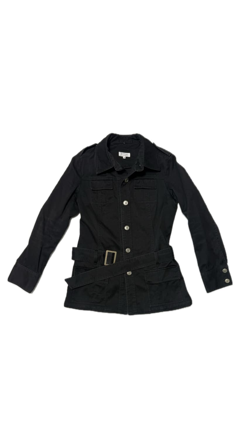 더블 포켓 벨트 코튼 빈티지 자켓 상품이미지1