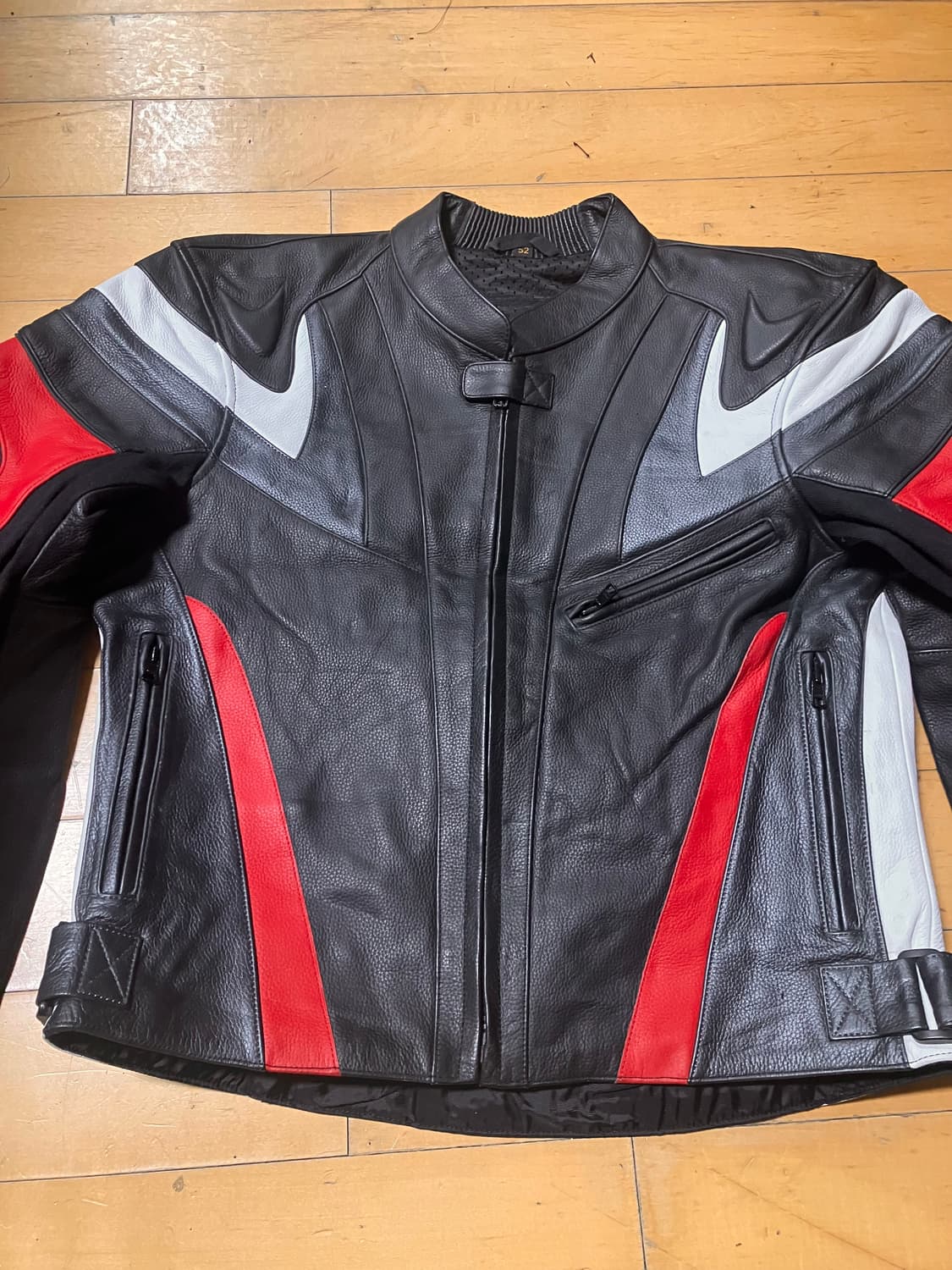 Japanese 90s SPADA 스파이럴 베놈패널 리얼레더 레이싱 자켓 상품이미지3