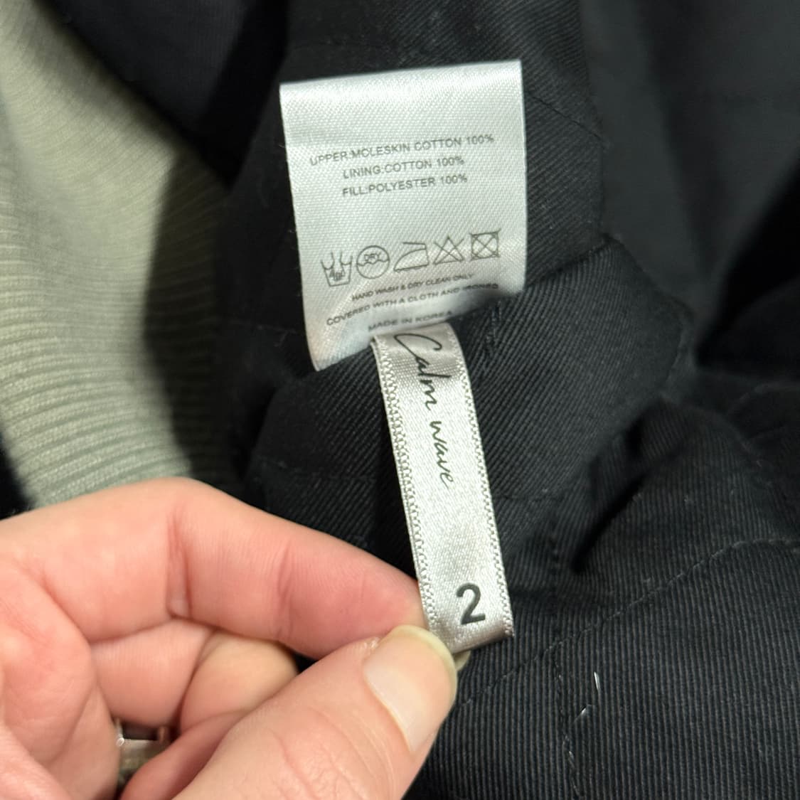 파프롬왓 파아카이브 몰스킨 봄버 자켓 카키 상품이미지8