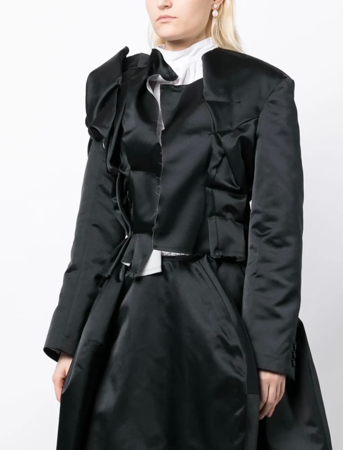 꼼데가르송 23FW 개더드 이펙트 레이어드 블레이저 재킷 상품이미지3