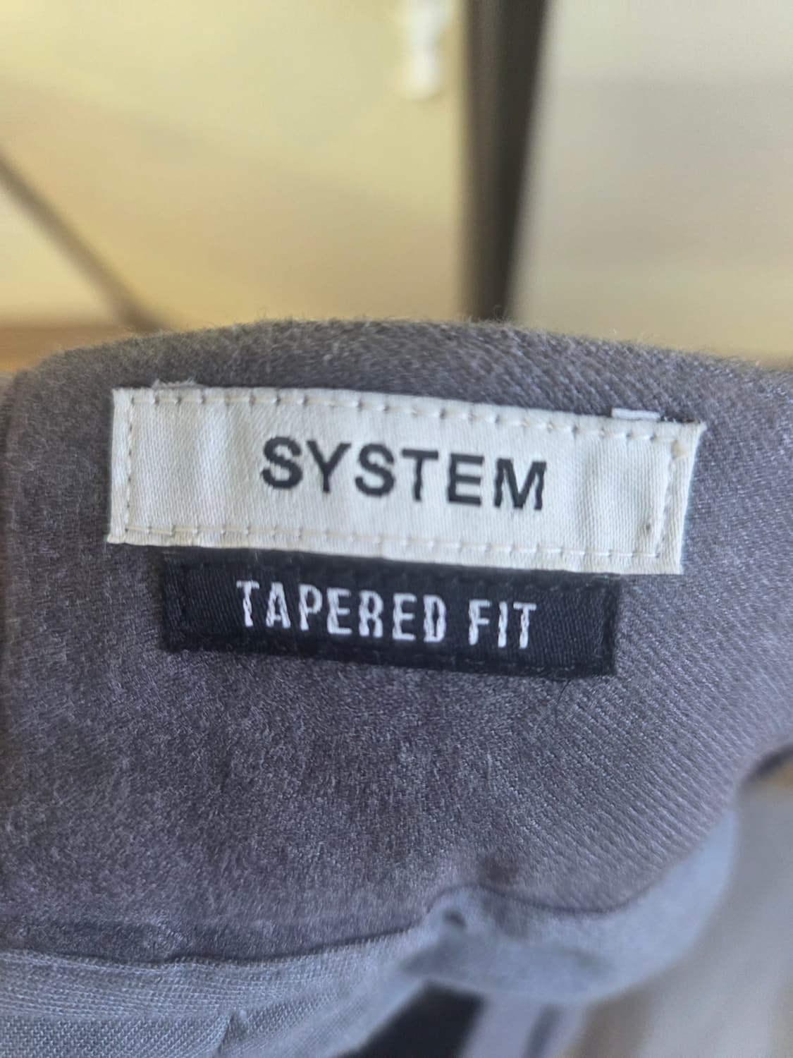 시스템 옴므 슬랙스 그레이 상품이미지3