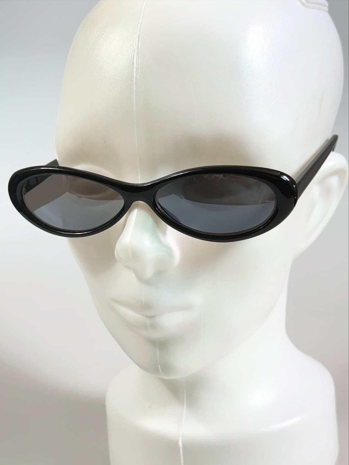 90s 블랙 와이드 세미 캣아이 빈티지 선글라스 상품이미지5