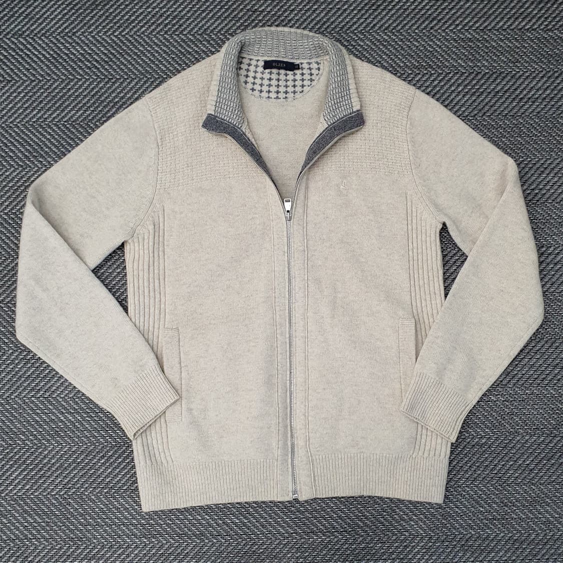 올젠 울 니트 집업 가디건 남자105 상품이미지1