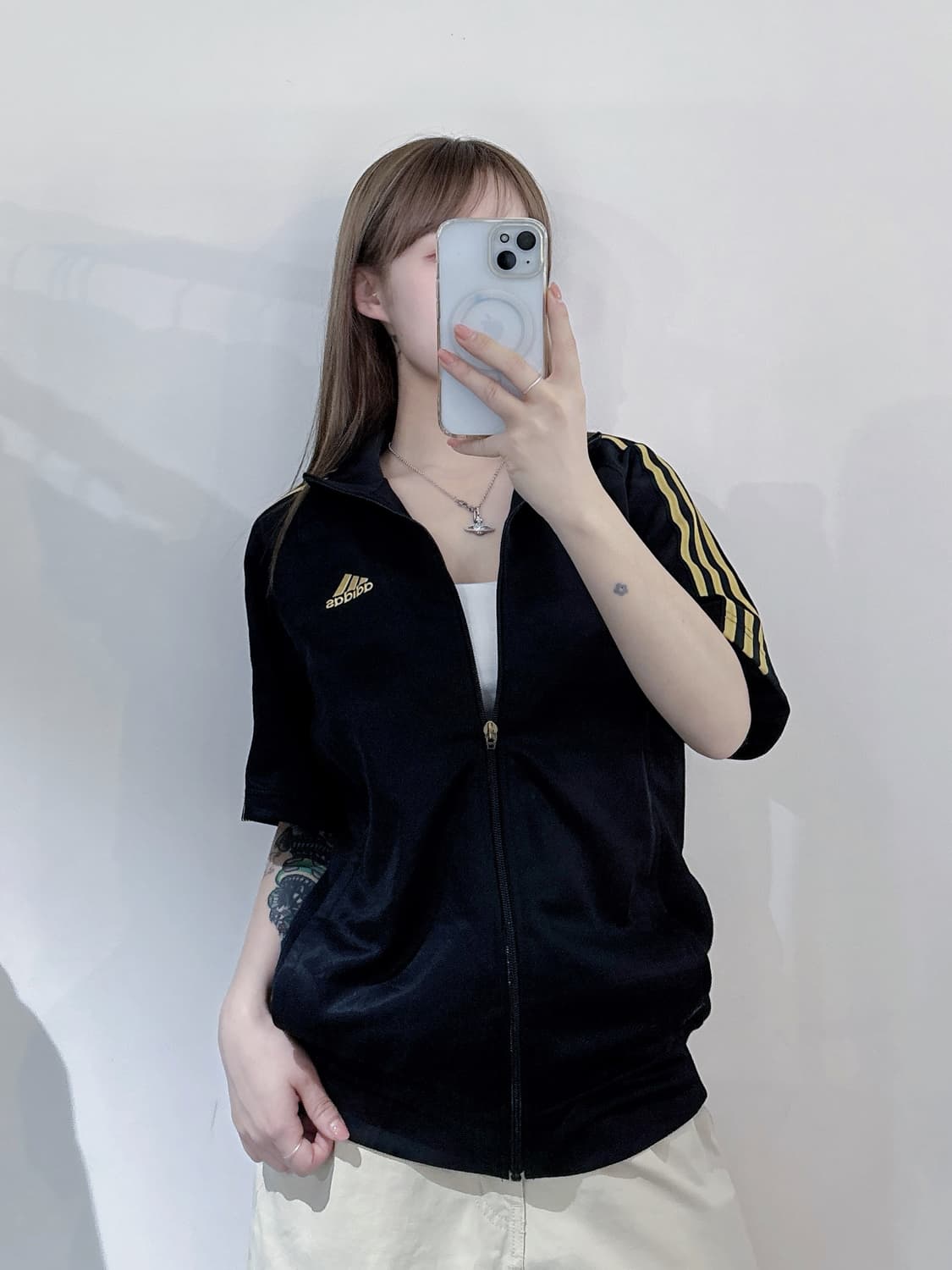 아디다스 Japan 00’s 삼선 반팔 트랙탑 상품이미지1