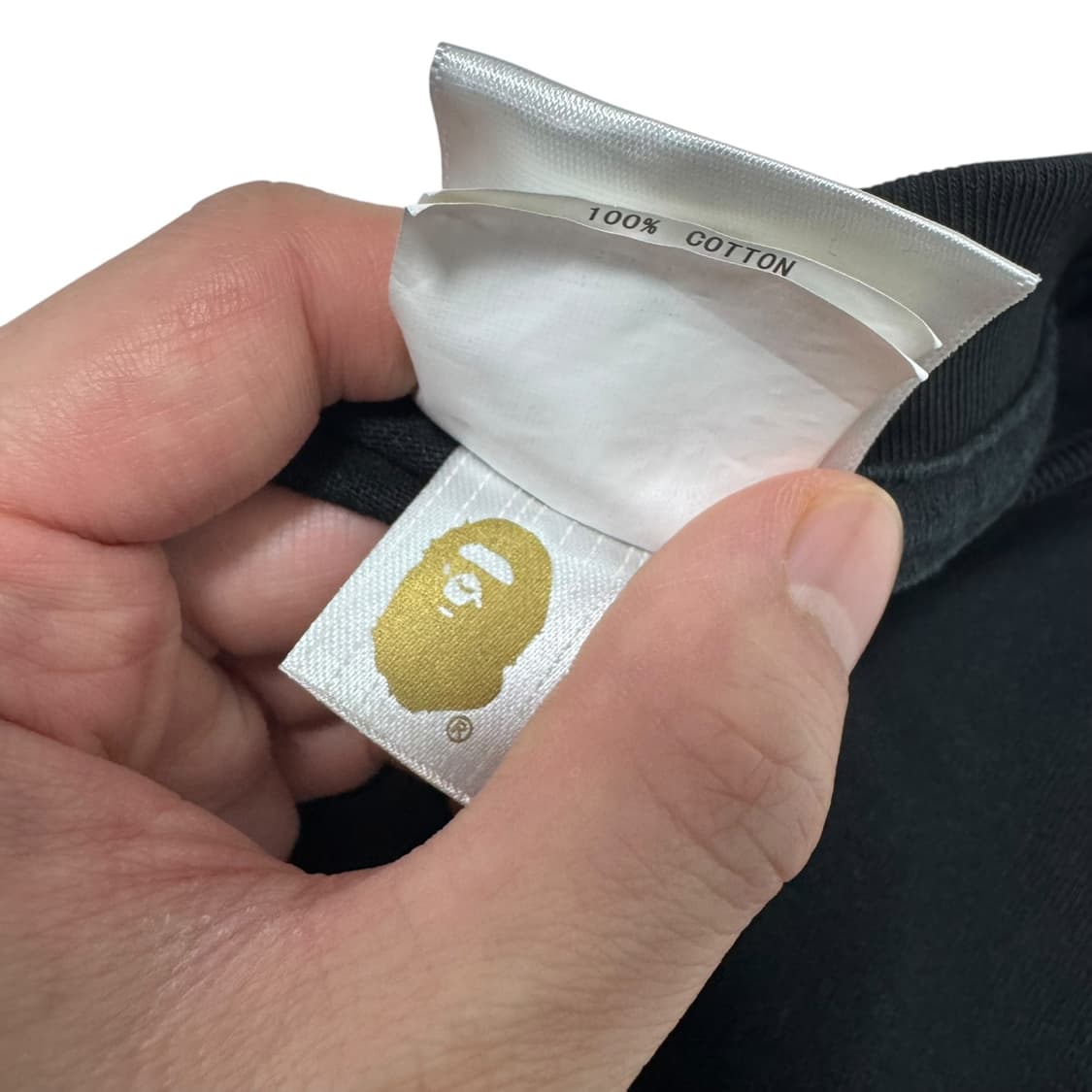 베이프 스몰로고 블랙 반팔티셔츠 상품이미지5