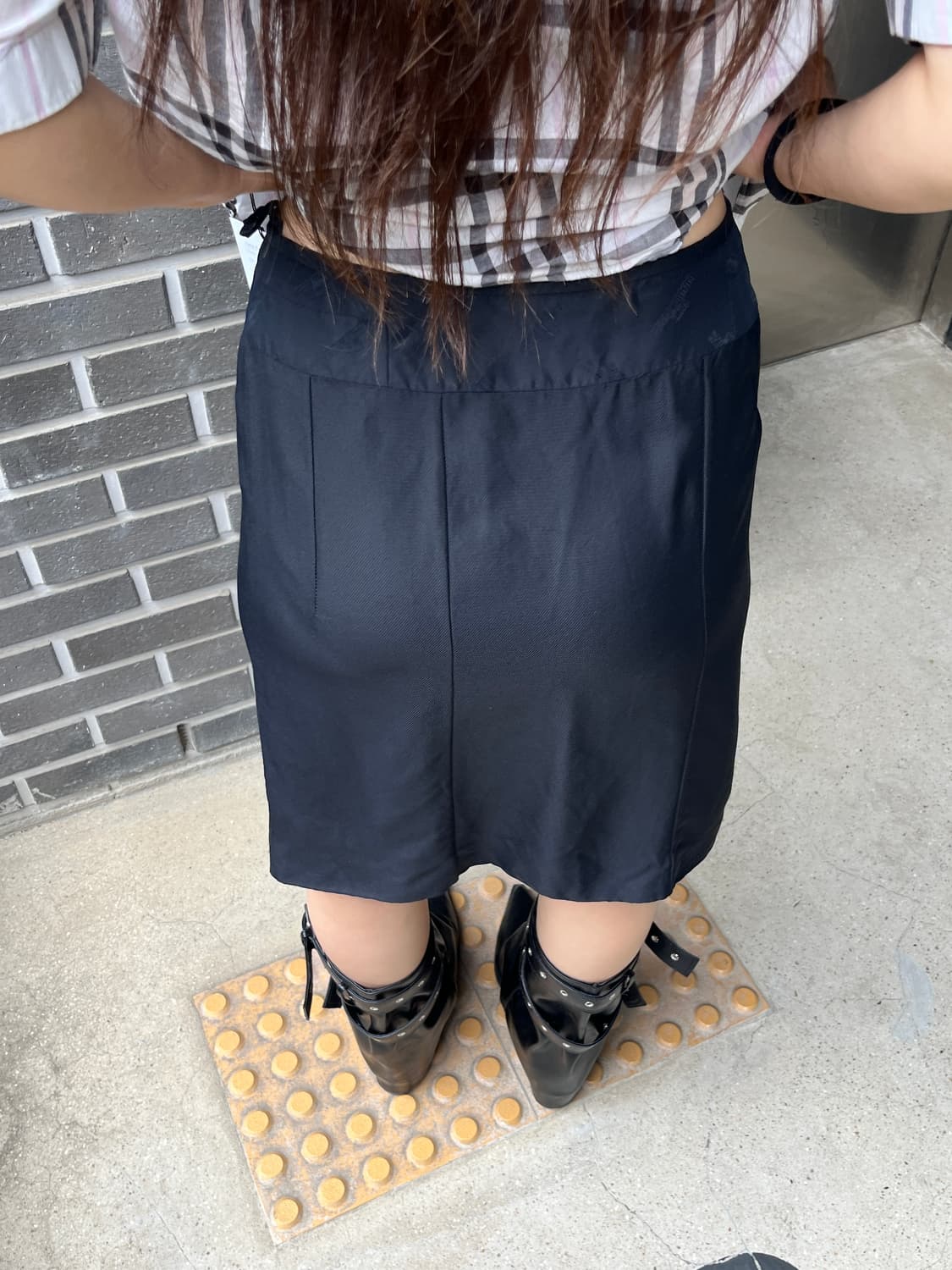 00s Louis Vuitton 루이비통 실크 스커트 상품이미지6