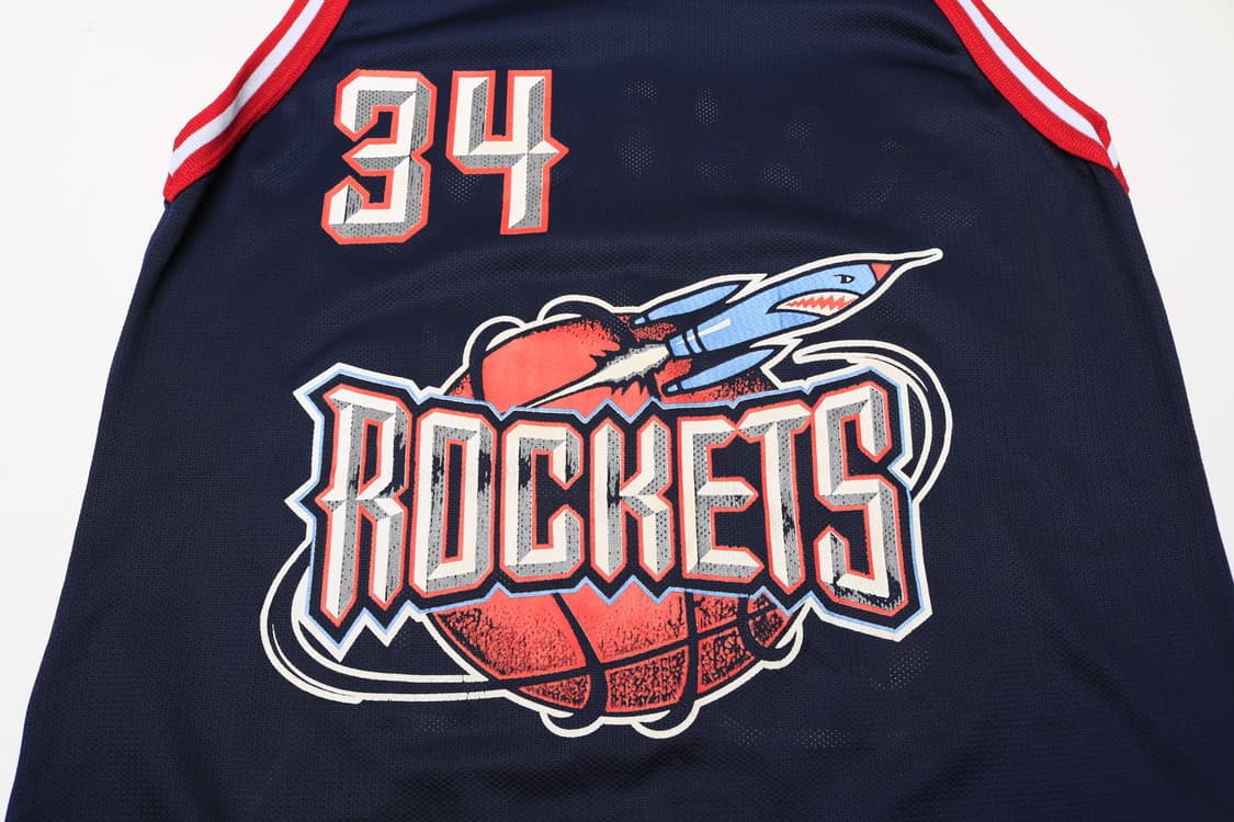[S] 90's 챔피온 NBA 휴스턴 로키츠 하킴 올라주원 스윙맨 유니폼 상품이미지3