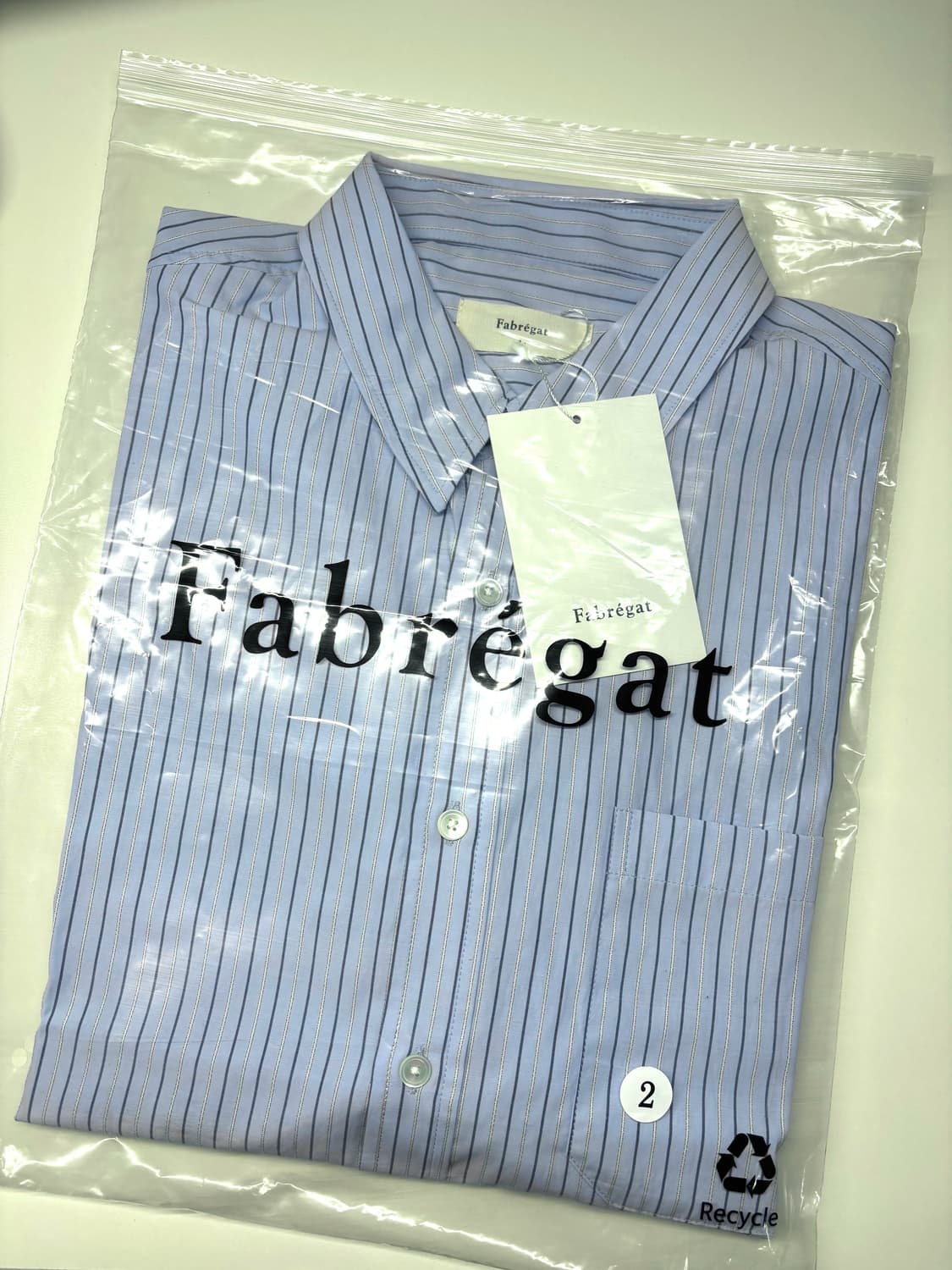 파브레가 로렌 스트라이프 셔츠 2사이즈 새상품 상품이미지1