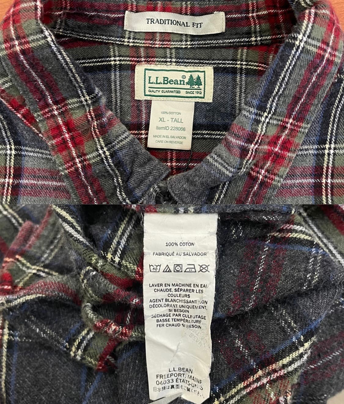 (XL) L.L.Bean 엘엘빈 플란넬 체크 셔츠  상품이미지10