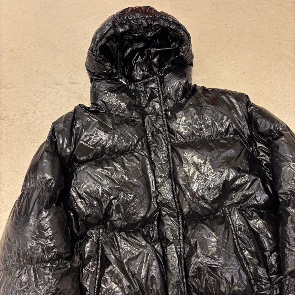 빈티지 유광 크롭 패딩 상품이미지2