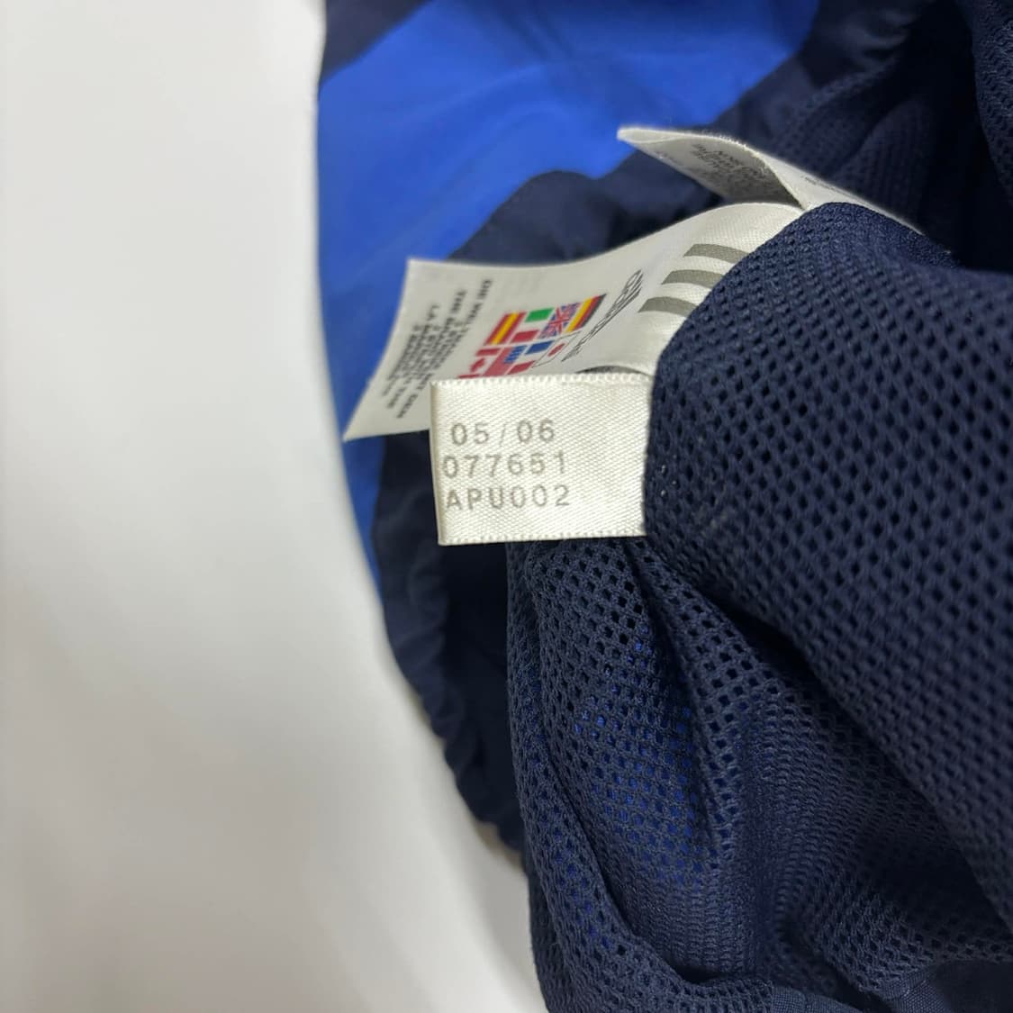 아디다스 첼시 06-07유니폼 네이비 트레이닝 윈드브레이커 자켓 대대장  상품이미지6