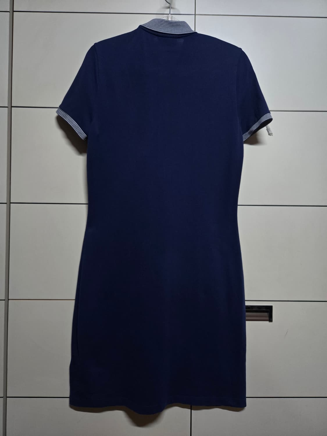 라코스테 여성 네이비 카라 반팔 원피스 상품이미지6