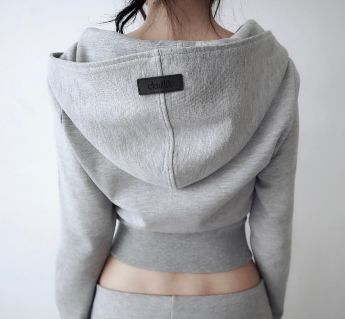 CLaddA button 2way zip-up, gray 상품이미지1