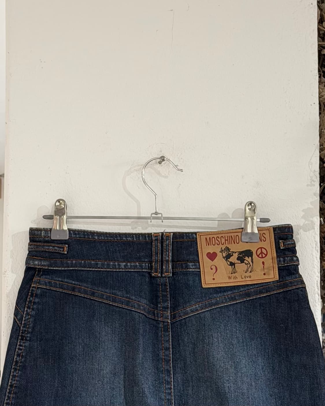 모스키노 진스 데님 포켓 더블버튼 미니 스커트 상품이미지5