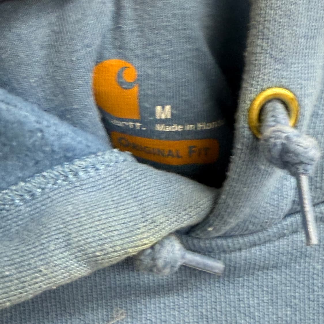 칼하트 블루 후드티 로고 프린팅 M 상품이미지2