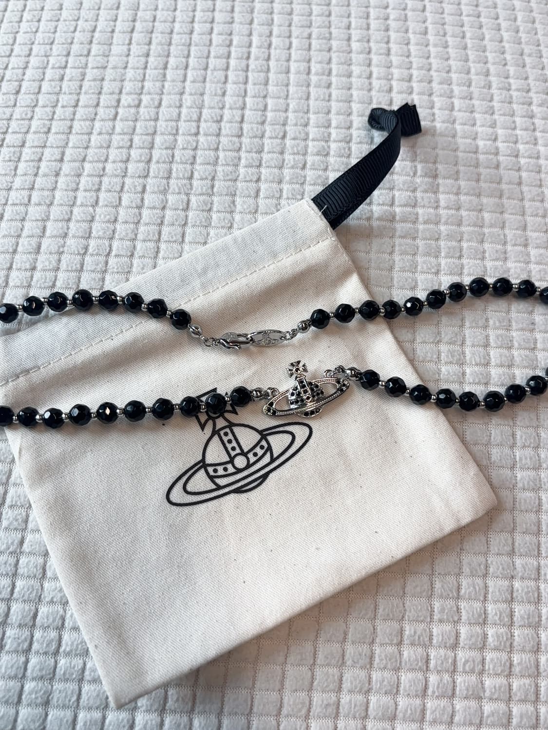 비비안웨스트우드 목걸이 블랙 펄 초커 비즈초커 목걸이 상품이미지1