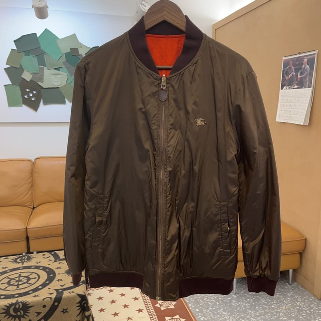 버버리 올드스쿨 리버시블 캐주얼 블루종 자켓 50 C08738 상품이미지3