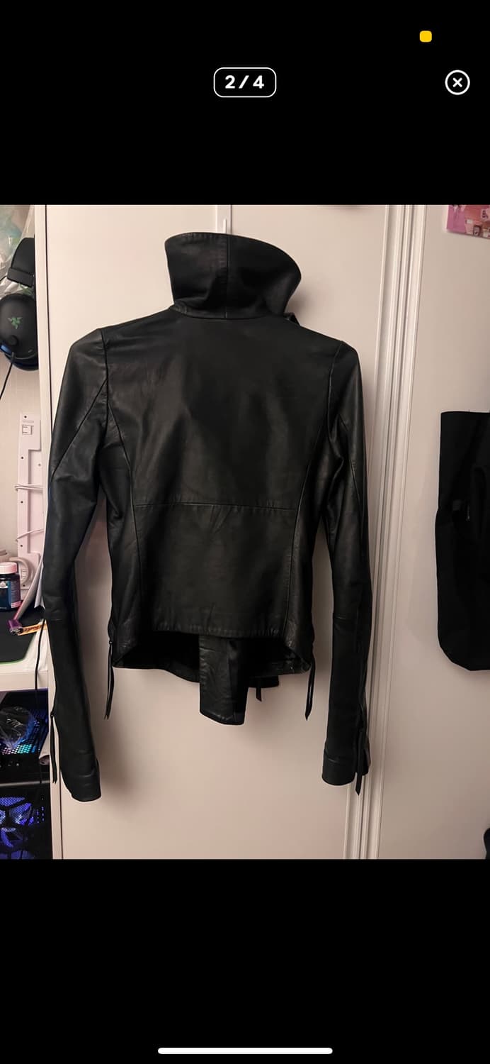 Ekam 하이넥 레더자켓 상품이미지2