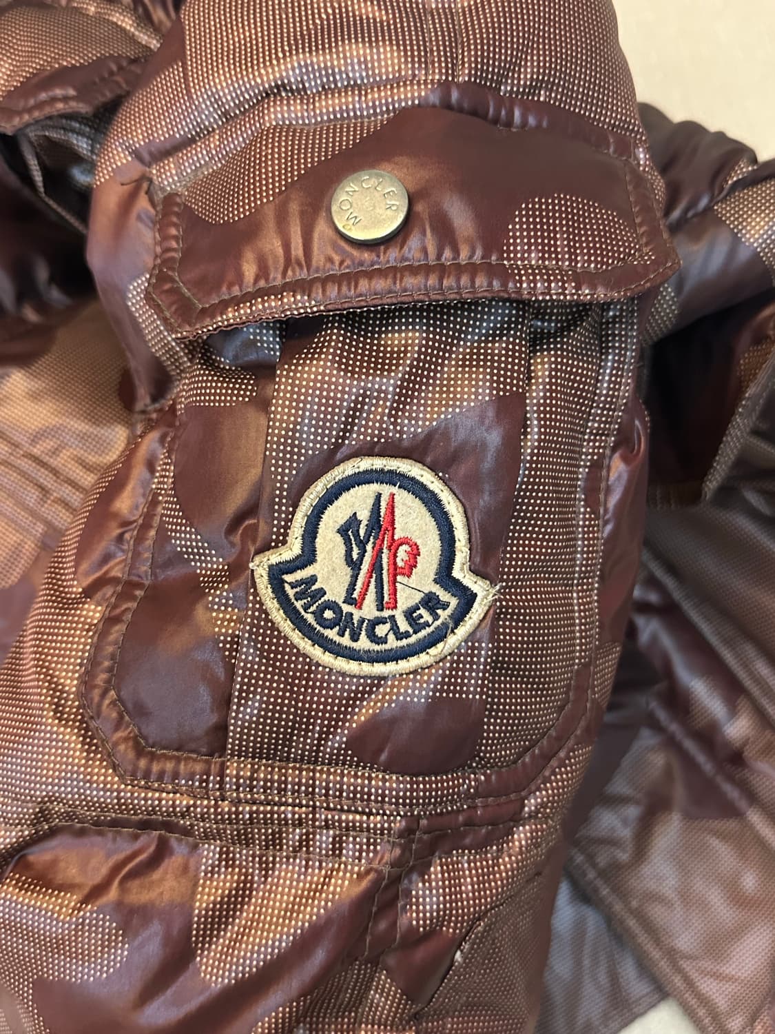 몽클레르 패딩 자켓 (카무플라주 브라운 / M) 상품이미지5