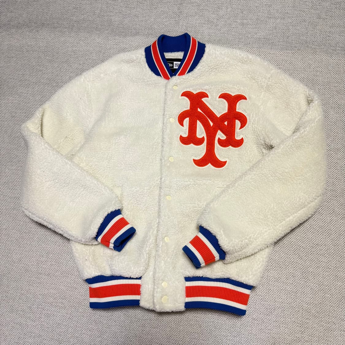 뉴에라 MLB 뉴욕 메츠 플리스 바시티 자켓 상품이미지1