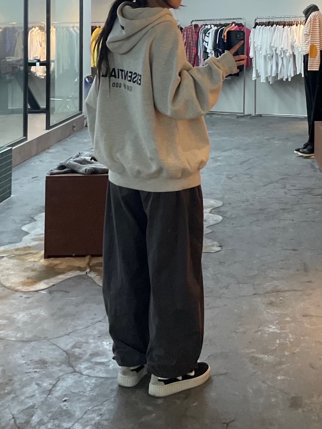 피어 오브 갓 에센셜 오트밀 후드티 H605 상품이미지1