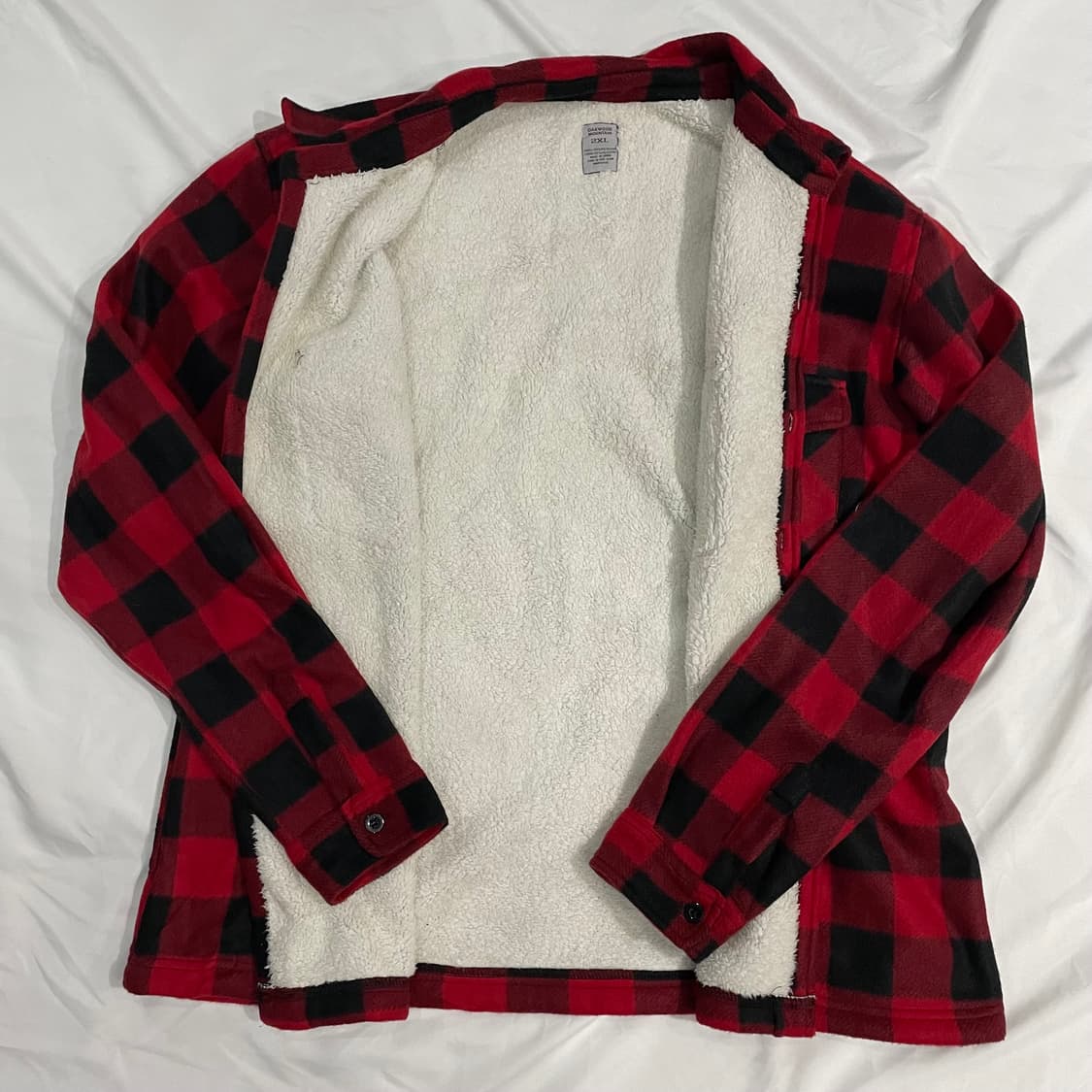 플란넬 양털 셔츠자켓 2XL 상품이미지2