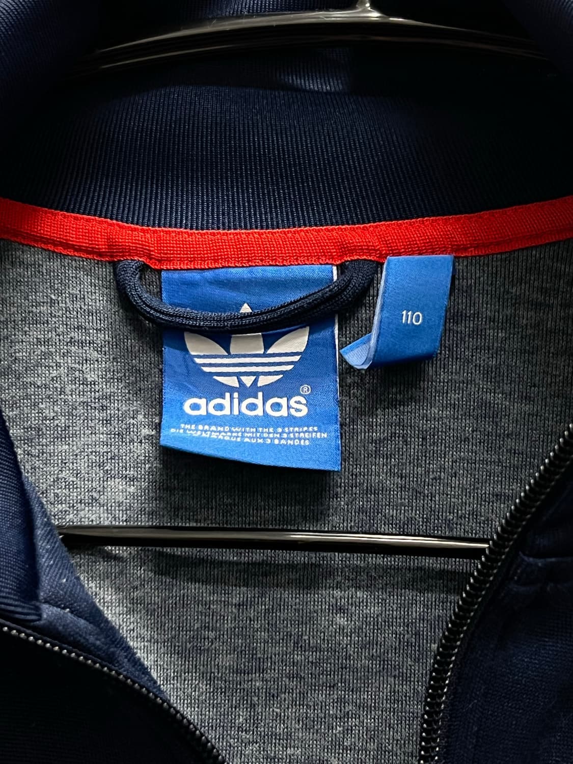 (110) 아디다스 파이어버드 트랙탑 져지 네이비/화이트/레드 상품이미지4