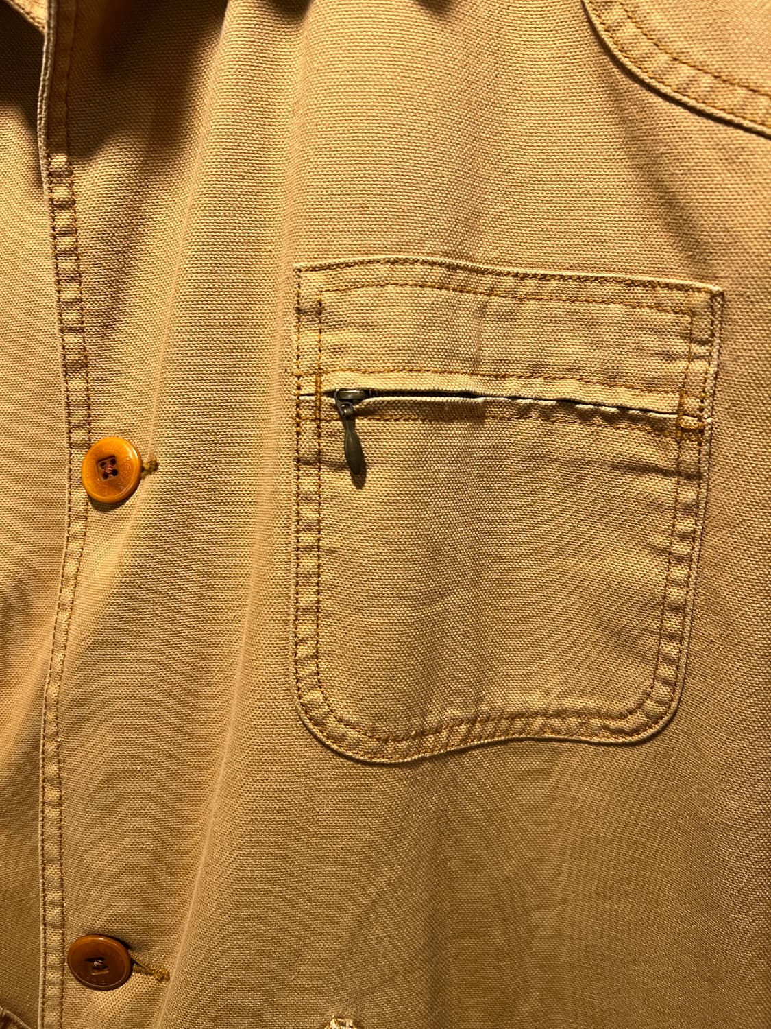 [2XL]L.L.Bean 엘엘빈 체크 라이닝 브라운 캔버스 초어 자켓 상품이미지3