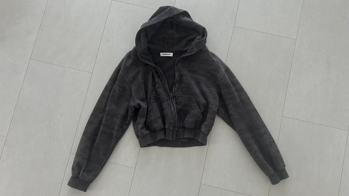 (M) 구민성 크롭 후드집업 카모 상품이미지4