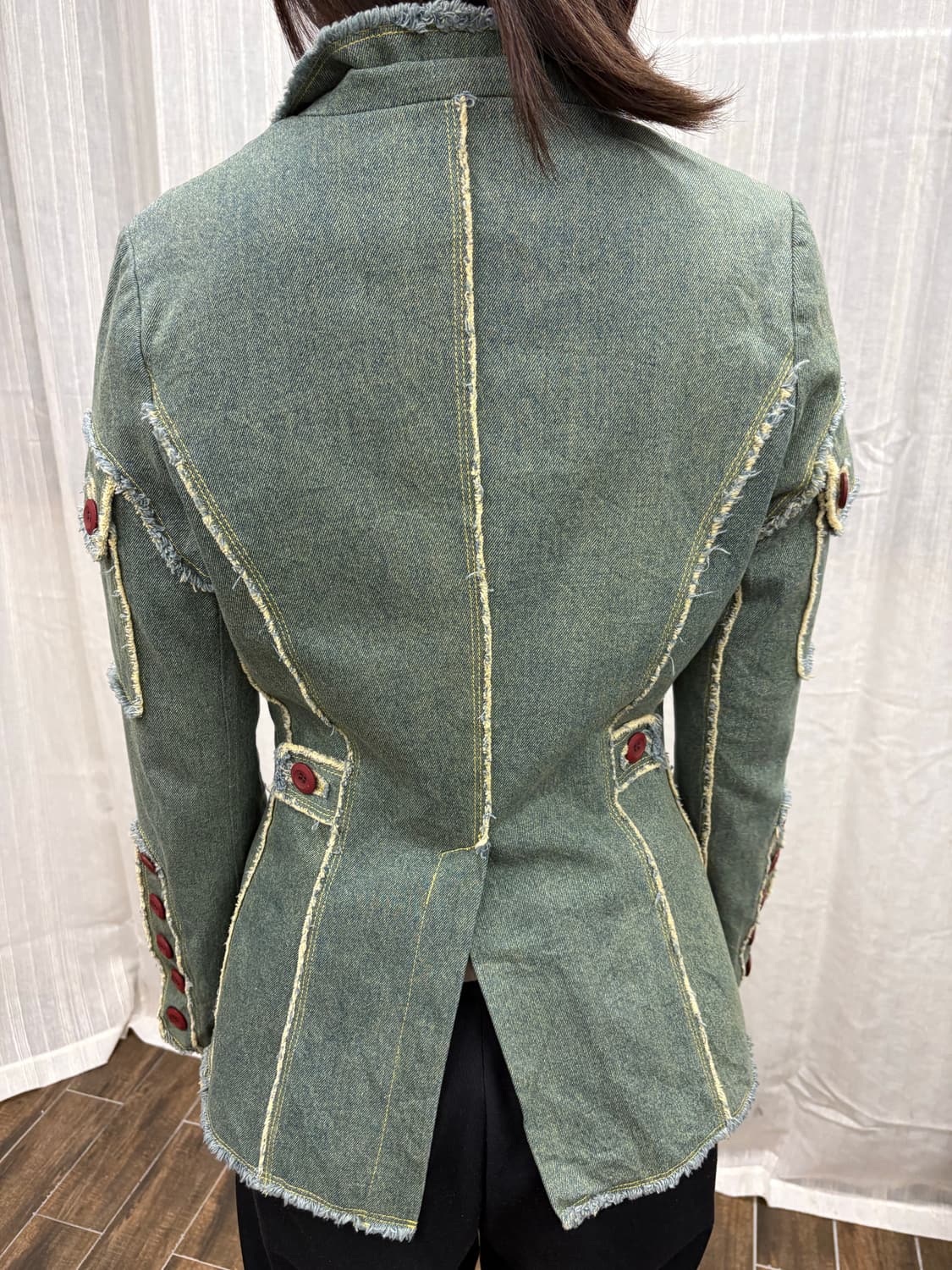 이사칙 파리 프렌치 데님 디테일 자켓 ISACHIC Paris Denim 상품이미지2