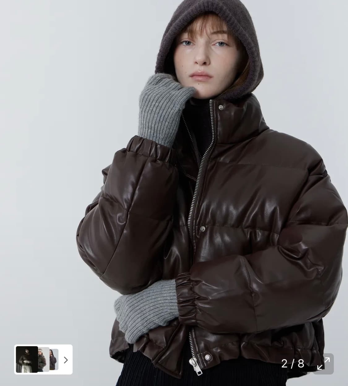 레더 패딩 상품이미지2