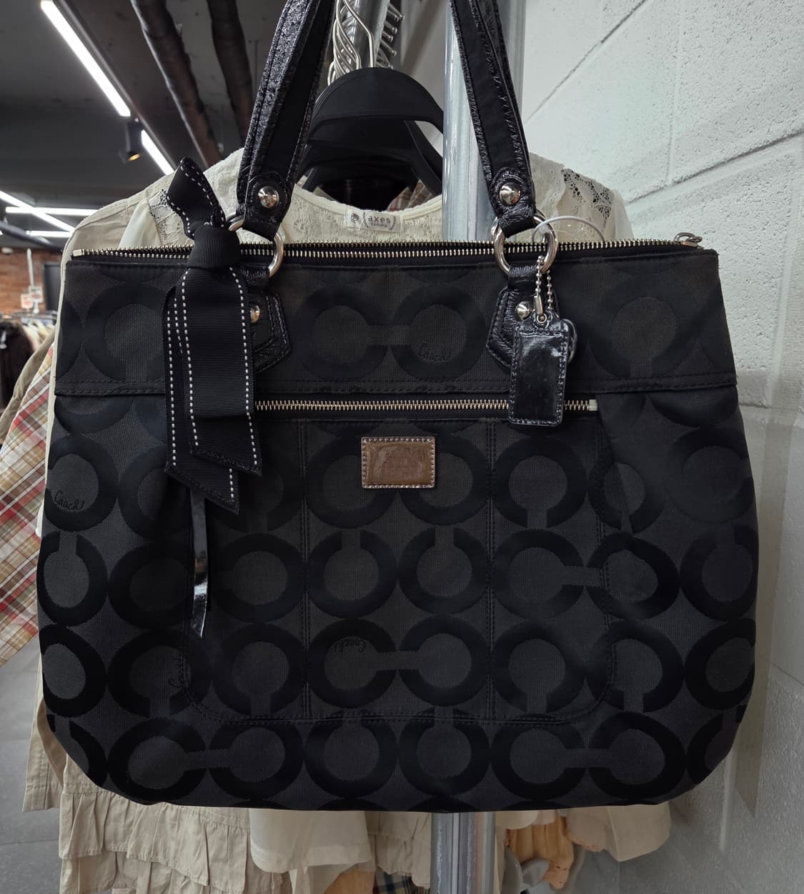 Coach 코치 빅 블랙 숄더백 토트백 상품이미지1