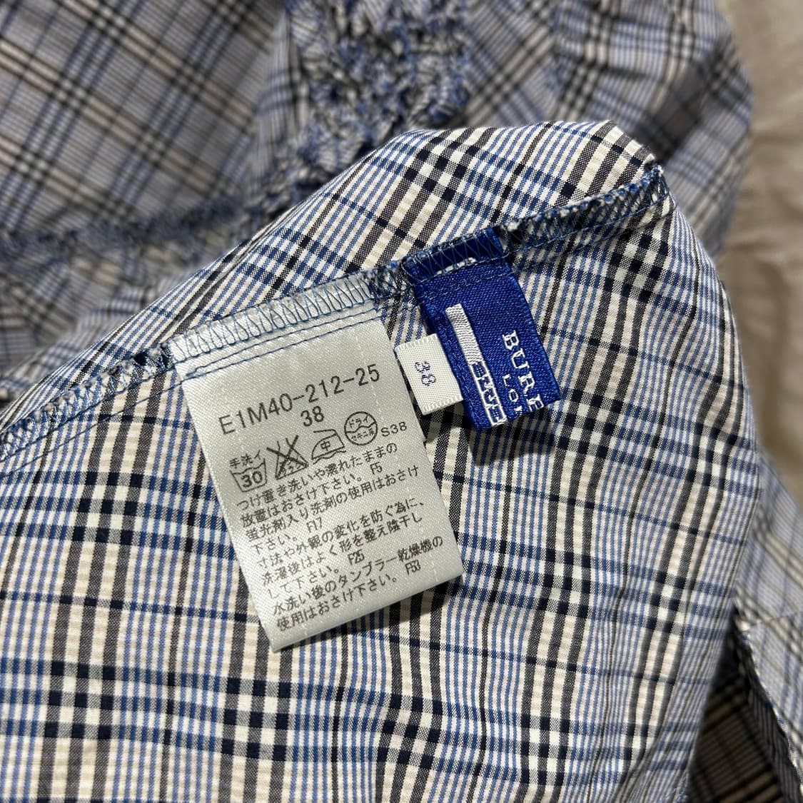 Burberry Blue Check Shirts 상품이미지10