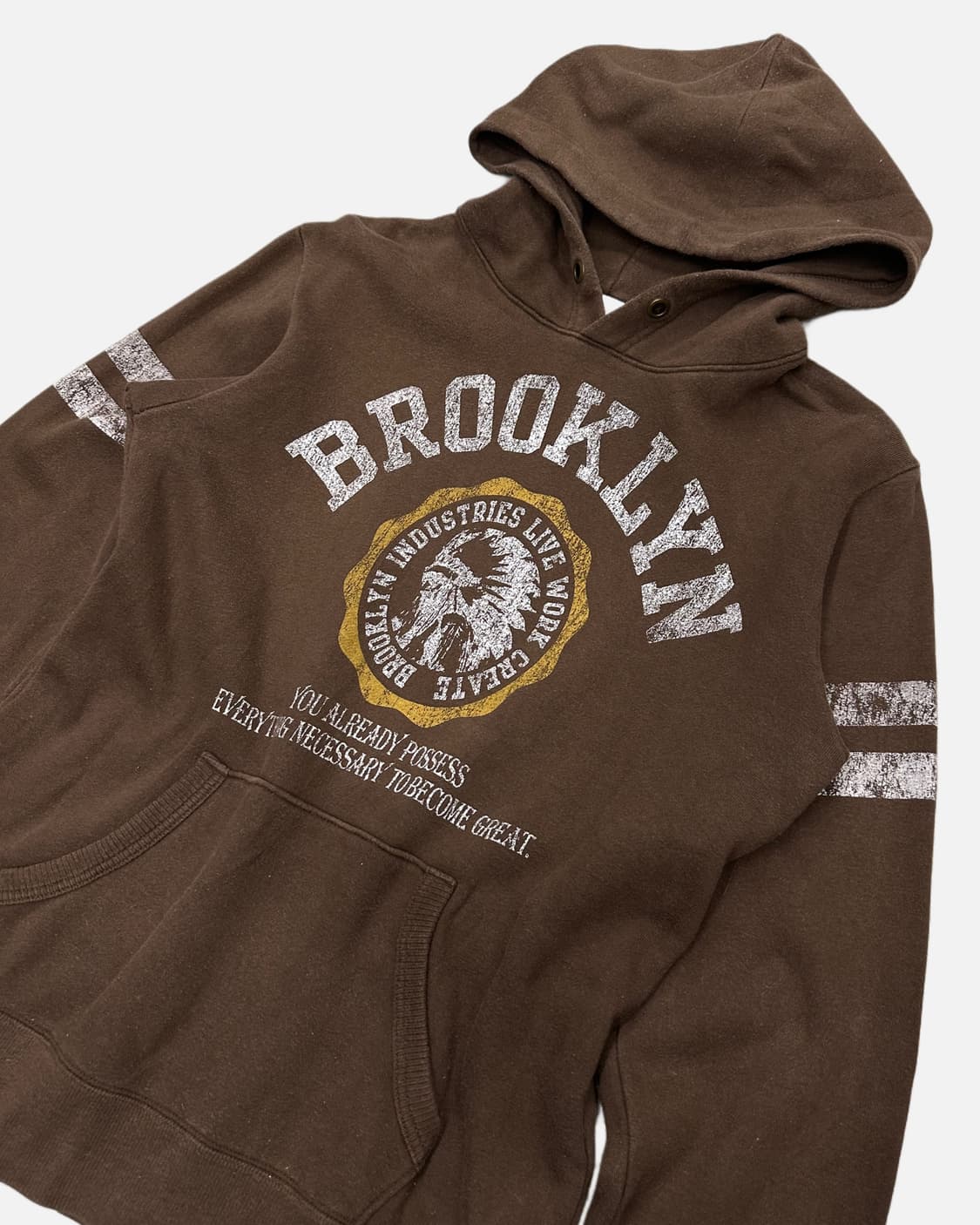 vintage brown brooklyn hood t-shirt 상품이미지2