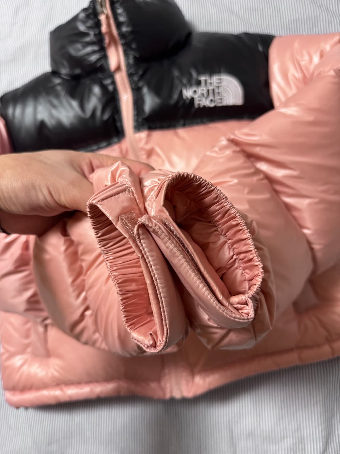 W 노스페이스 눕시 숏 자켓 로즈 탄  상품이미지9