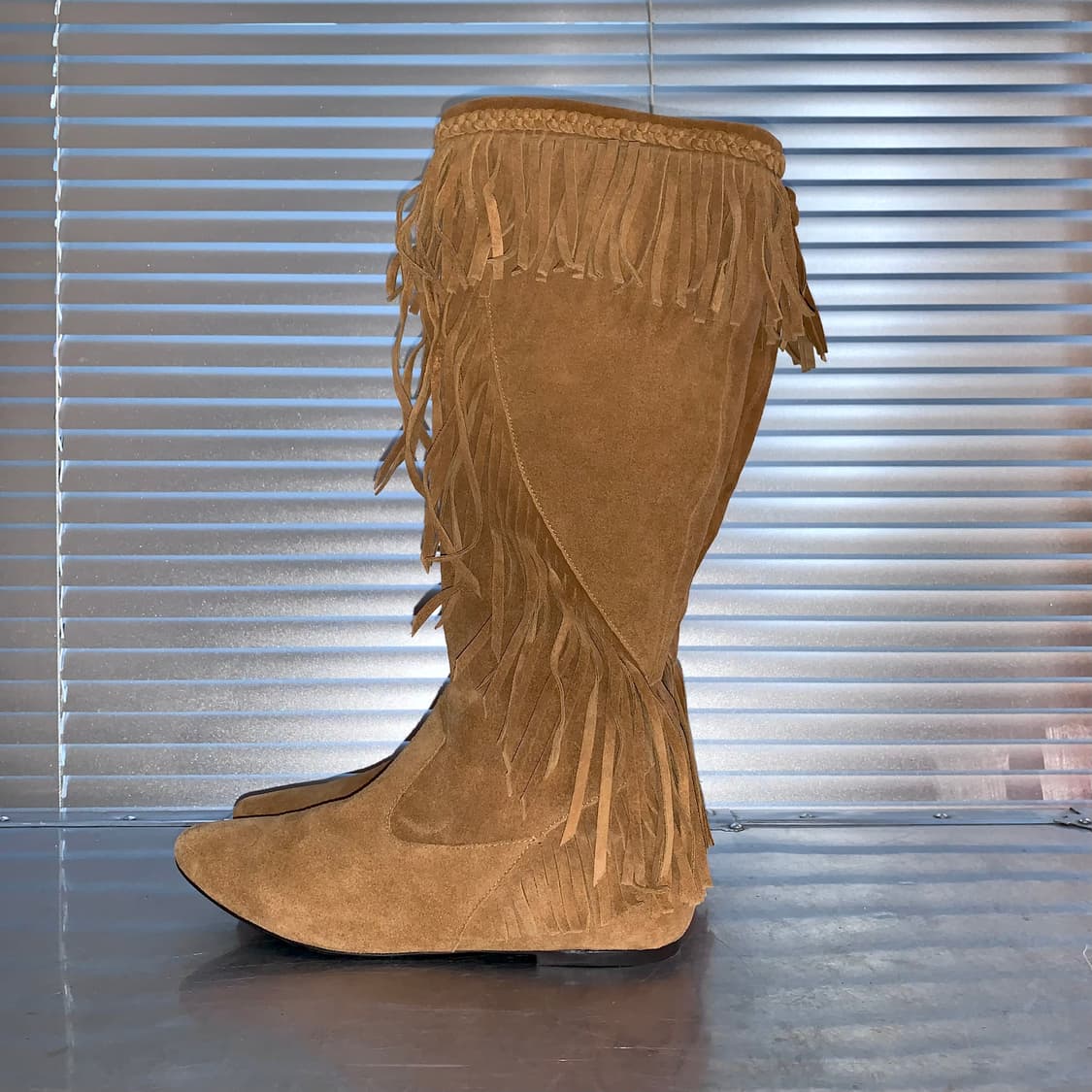 00s 샘 에델만 스웨이드 프린지 포인트 부츠 상품이미지3