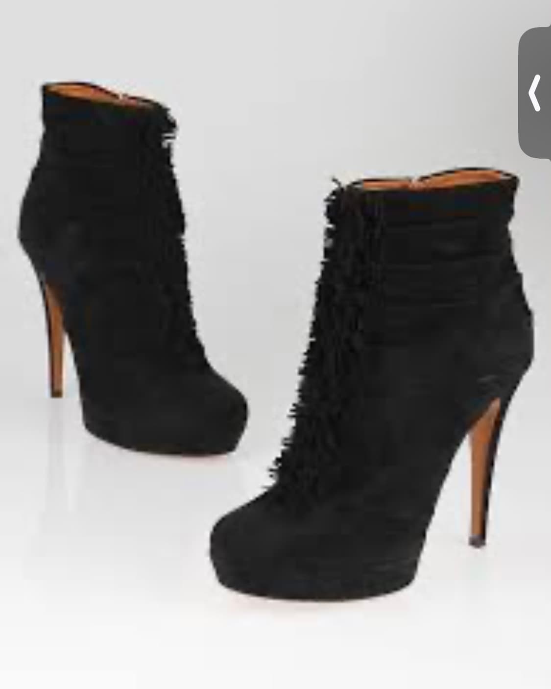 구찌 프린지 플랫폼 앵클 부츠 상품이미지1