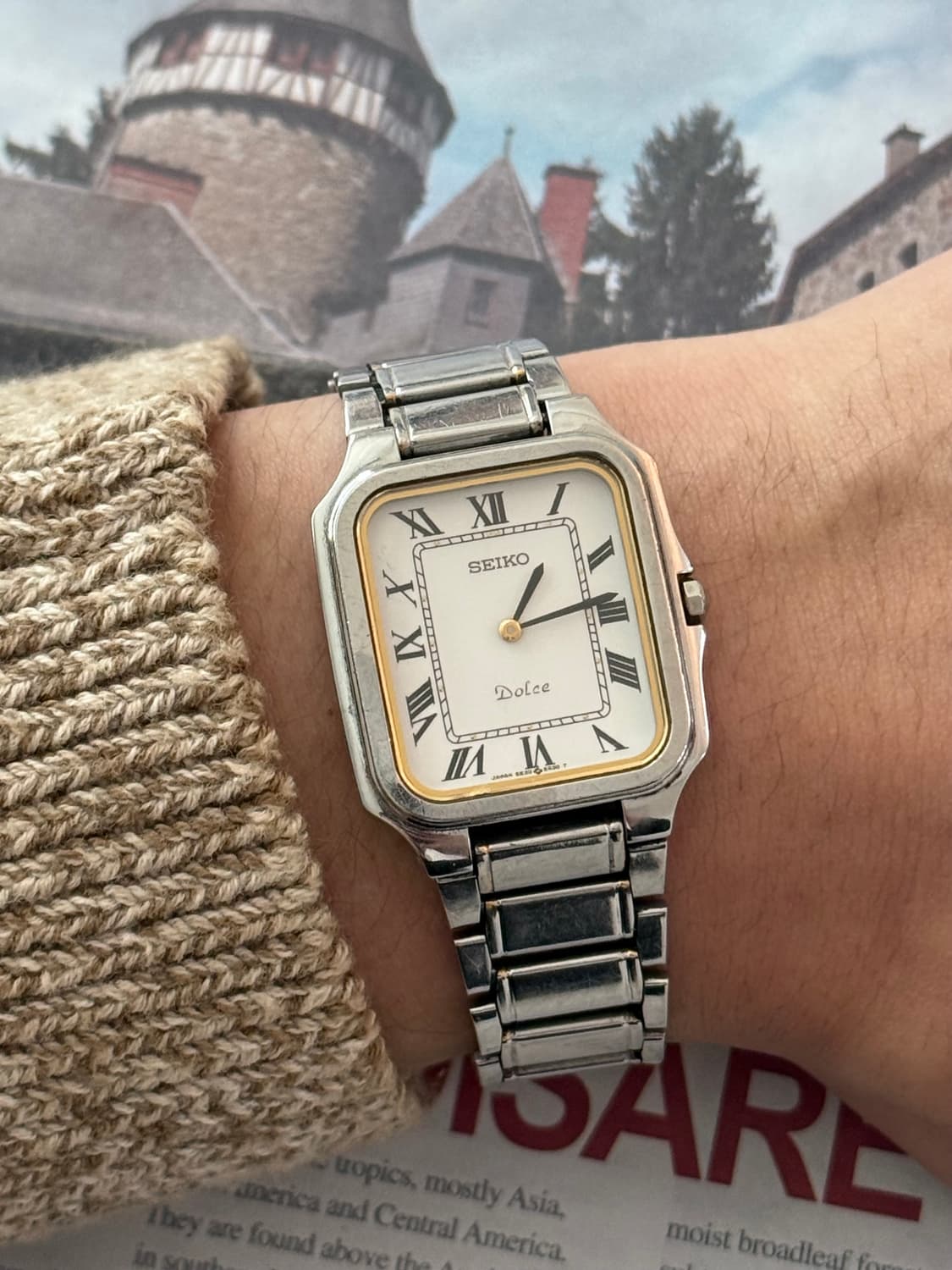 Seiko 세이코 Dolce 스퀘어 콤비 로만 인덱스  상품이미지7