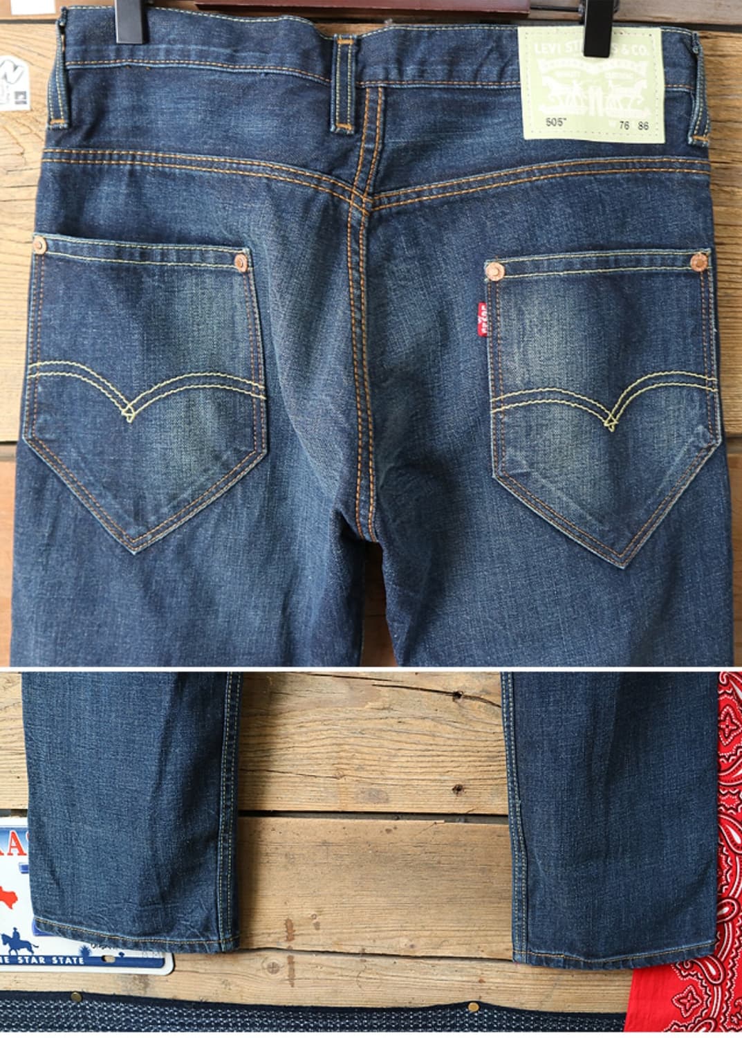 
LEVIS 리바이스 505 워싱 가공 데님  굿 컨디션  상품이미지5