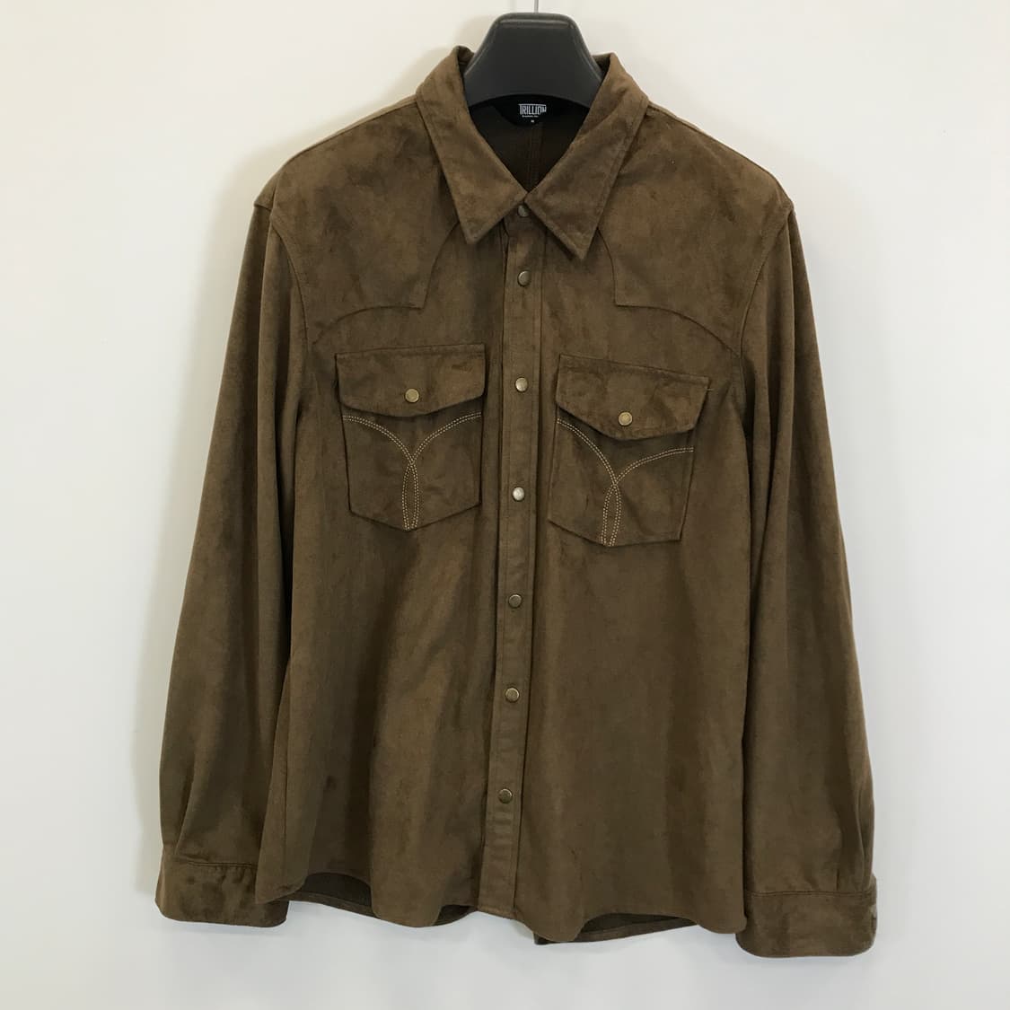 트릴리온 스웨이드 웨스턴 셔츠 브라운 [M] 상품이미지1